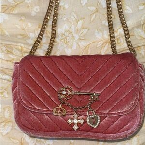 ADORABLE ALDO VELOUR PINK PURSE